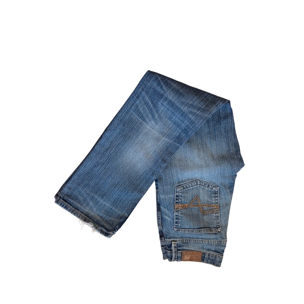 Cody James Kids Blue Denim Bootcut Jeans Distresse Hem Size 16 ajaxable waist